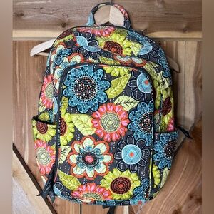 Vera Bradley flower shower laptop backpack